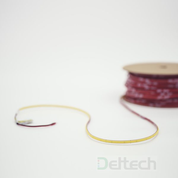 COB 4mm, 50m roll - IP20 - 800ln / 480 leds/m 3YR